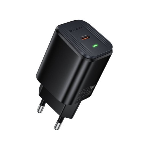 Мережевий зарядний пристрій BOROFONE BAS84A TYPE-C PD 25W, чорний