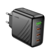 Мережевий зарядний пристрій HOCO CS27A 3*TYPE-C PD 67W + USB QC 3.0,чорний