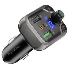 FM Модулятор BOROFONE BC38 з підтримкою швидкого заряджання QC3.0  Bluetooth / гучномовець