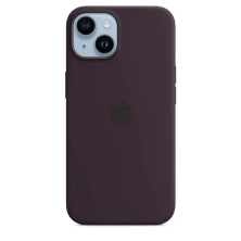 Silicone Case Original With MagSafe and Splash Screen Apple iPhone 14 Plus Elderberry