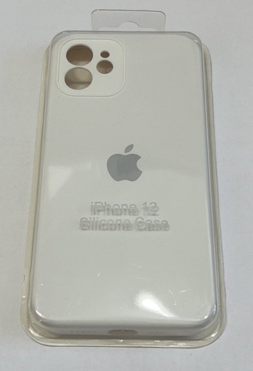 Чохол Silicone Case Copy Apple iPhone 12 Square White, 02