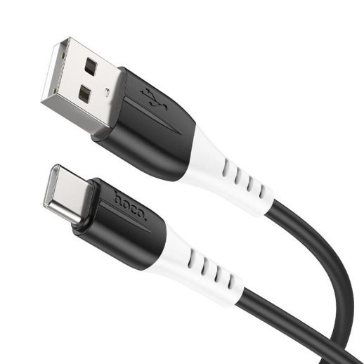 USB кабель HOCO X82 USB - Type-C SILICONE 3A, 1 метр, чорний