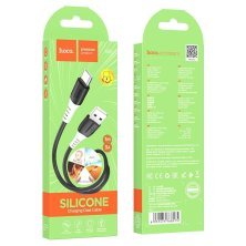 USB кабель HOCO X82 USB - Type-C SILICONE 3A, 1 метр, чорний