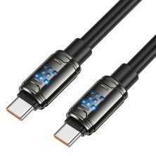 USB-C кабель HOCO U143 Type-C to Type-C 240W, 1 метр, чорний