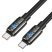 USB-C кабель HOCO U143 Type-C to Type-C 240W, 1 метр, чорний