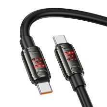 USB-C кабель HOCO U143 Type-C to Type-C 240W, 1 метр, чорний