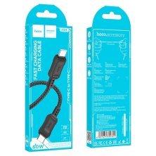 USB-C кабель HOCO X94 60W Type-C - Type-C 1 м, ЧОРНИЙ