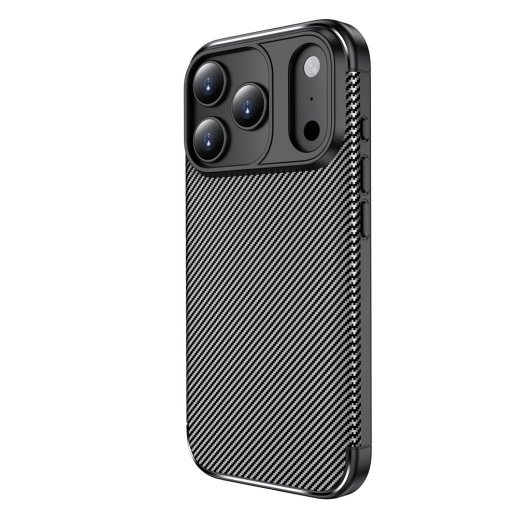 Силіконовий чохолНакладка Carbon для Apple iPhone 17 Pro Max Black