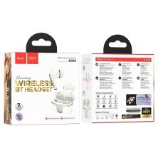 Бездротові навушники HOCO EQ10 Plus Harmony ANC+ENC, milky white, Bluetooth 5.4