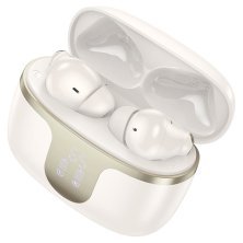 Бездротові навушники HOCO EQ10 Plus Harmony ANC+ENC, milky white, Bluetooth 5.4
