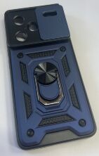 Armor Case With Curtain for Xiaomi Redmi Note 13 Pro Plus 5G Dark Blue