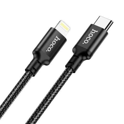USB-C кабель HOCO X14 Type-C - Lightning, 1 метр, чорний