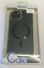 Case Carbone Shield Magsafe  for Apple Iphone 13 Green