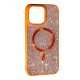 Накладка Diamond Magsafe для Apple iPhone 15 Pro Max Orange