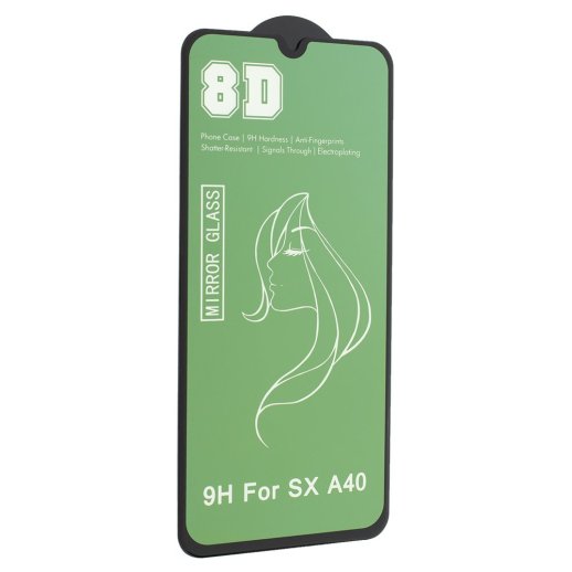 Захисне скло 8D MIRROR SAMSUNG A40 2019