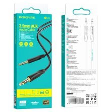 Кабель BOROFONE BL16 AUX jack 3.5 мм - jack 3.5 мм 1МЕТР ЧОРНИЙ