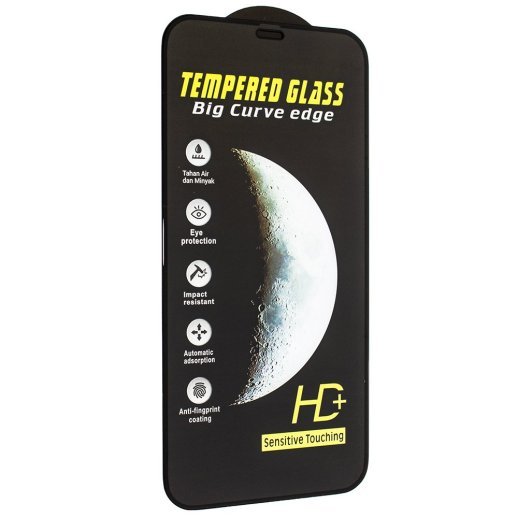 Захисне скло TEMPERED GLASS HD+ APPLE IPHONE 12 6,1" ЧОРНИЙ