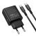 Мережевий зарядний пристрій BOROFONE BA98A TYPE-C*2 PD 30W / USB QC3.0 + кабель TYPE-C - TYPE-C, чорний