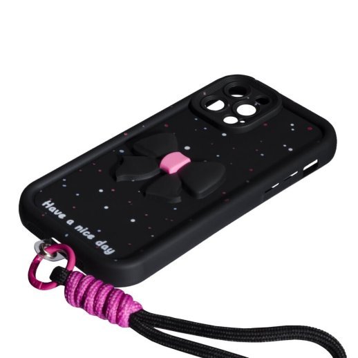 Накладка Lucky Bow Case для Apple iPhone 13 Pro Black