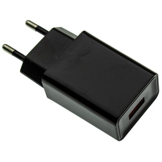 Мережевий зарядний пристрій DENMEN DC01L + CABLE USB Lightning 2.4A 1USB ЧОРНИЙ