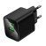 Мережевий зарядний пристрій HOCO CS84A Excellent PD30W + QC3.0 з цифровим дисплеєм, чорний