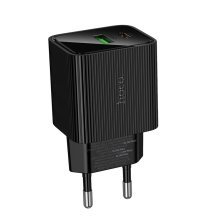 Мережевий зарядний пристрій HOCO CS84A Excellent PD30W + QC3.0 з цифровим дисплеєм, чорний
