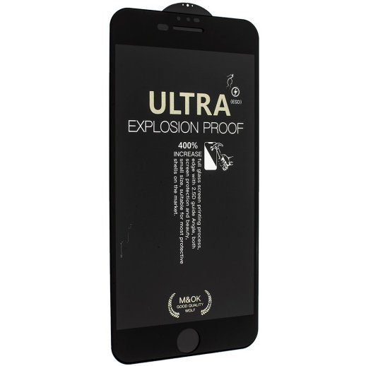 Захисне скло ESD ULTRA M&OK GLASS APPLE iPhone 6 PLUS | 7 PLUS | 8 PLUS ЧОРНИЙ