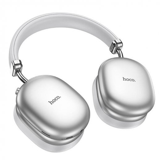 Бездротові повнорозмірні навушники HOCO W35 Max Silver Bluetooth 5.4/ANC/AUX/TF/90 годин