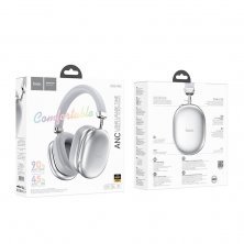 Бездротові повнорозмірні навушники HOCO W35 Max Silver Bluetooth 5.4/ANC/AUX/TF/90 годин