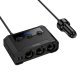Автомобильное зарядное устройство-разветвитель Z64 Anshun 240W digital display 3-in-1 cigarette lighter(2C2A) car charger