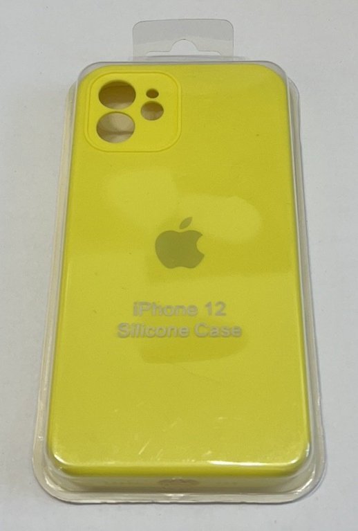 Чохол Silicone Case Copy Apple iPhone 12 Square Yellow, 09