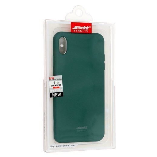Силіконовий чохол Case SMTT (AA) для Apple iPhone Xs Max Dark Green
