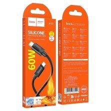 USB кабель HOCO X122 Type-C to Type-C 60W, чорний
