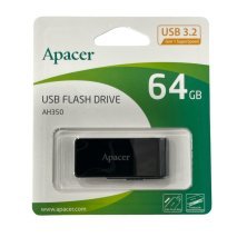 USB флеш 64Gb Apacer AH350 3.2 BLACK