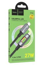 USB-C кабель HOCO U144 Type-C  -  Lightning, 27 Вт, 1,2 м, чорний