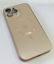 Чехол AG-ACRYLICS  Magsafe for Apple Iphone 13 ProMax Golden Titanium
