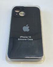 Чехол Silicone Case Copy Apple iPhone 15 Square Black, 01
