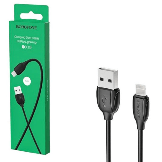 USB Cable Borofone BX19 Lightning 1m Black