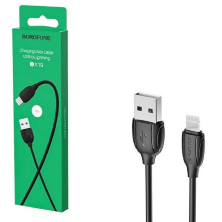 USB Cable Borofone BX19 Lightning 1m Black