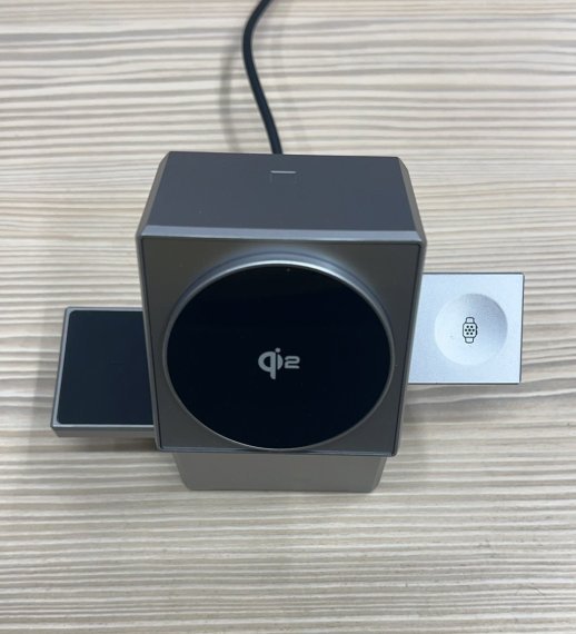 Бездротовий зарядний пристрій Magsafe Maxco MW11 3in1 Стальной