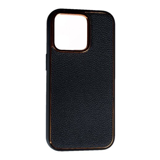 Накладка Leather New для Apple iPhone 14 Pro Black