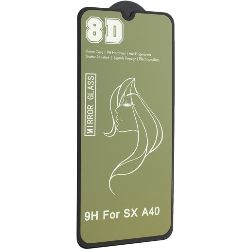 Захисне скло 8D MIRROR SAMSUNG A40 2019