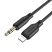 Кабель BOROFONE BL18 AUX Lightning - jack 3.5мм 1 МЕТР ЧОРНИЙ