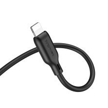 Кабель BOROFONE BL18 AUX Lightning - jack 3.5мм 1 МЕТР ЧОРНИЙ