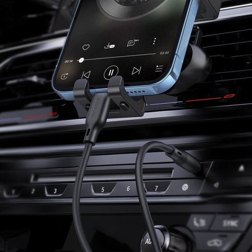 Кабель BOROFONE BL18 AUX Lightning - jack 3.5мм 1 МЕТР ЧОРНИЙ