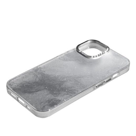 Накладка Marble Style для Apple iPhone 13 Silver
