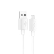 USB кабель HOCO X107 USB - micro USB 1м білий