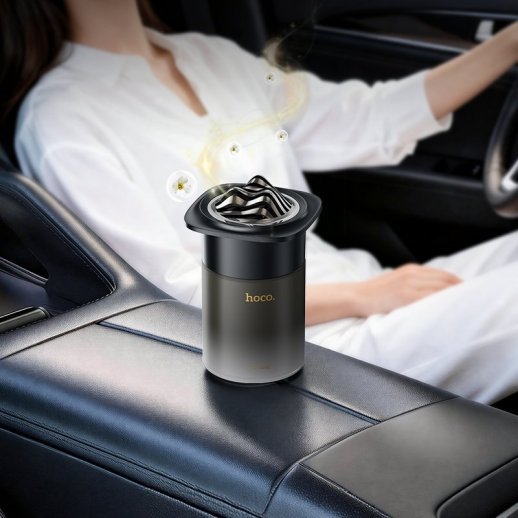 Автомобильный ароматизатор воздуха HOCO ZP53 Gracieux car home dual-use air fragrance(cologne), чёрный