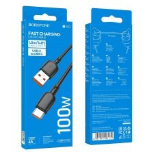 USB кабель BOROFONE BX93 Super power 100W charging data USB - Type-C