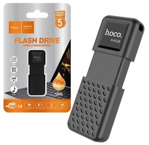 USB флеш 64Gb HOCO UD6 USB 2.0 BLACK